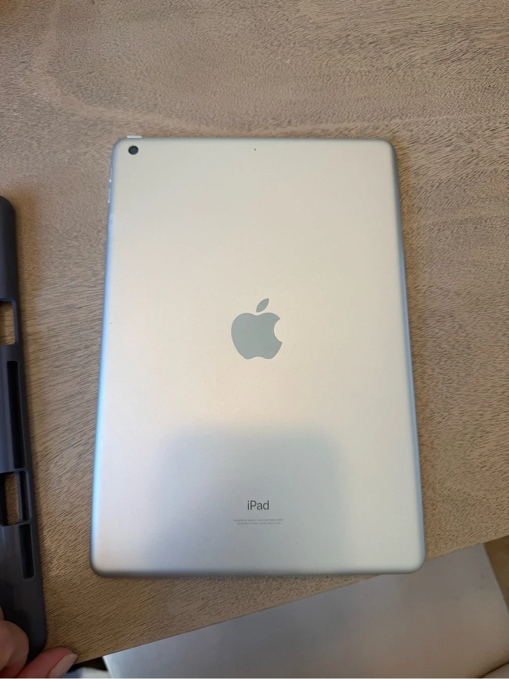 Apple iPad with Dark Gray Protective Case and Black Front